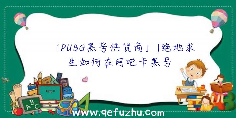 「PUBG黑号供货商」|绝地求生如何在网吧卡黑号
